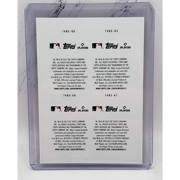 2023 TOPPS HERITAGE 1974 Stamps Altuve Bregman Yordan Alvarez Tucker 74BS 65-68 - Picture 2 of 4